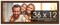 Panoramic Simple Brown Picture Frame - UV Acrylic, Foam Board Backing, Hanging Hardware